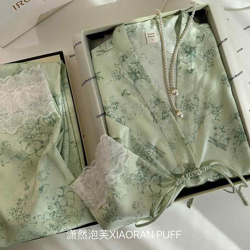パジャマ レディース 中国風 ホームウェア 部屋着 上品 ゆったり 綿素材 春夏 軽量 吸湿速乾 切り替え Vネック ピンク系 アイボリー