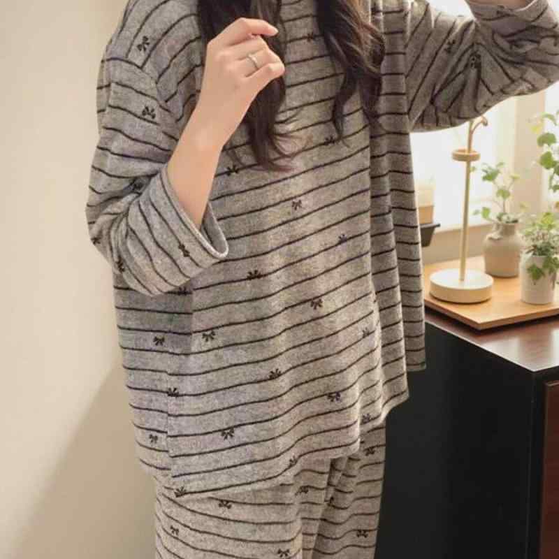 樂天商城 - レディース 秋冬 長袖 起毛 綿 ルームウェア 高級感 外出着用 部屋着 ふんわり 柔らかい 暖か 普段使い