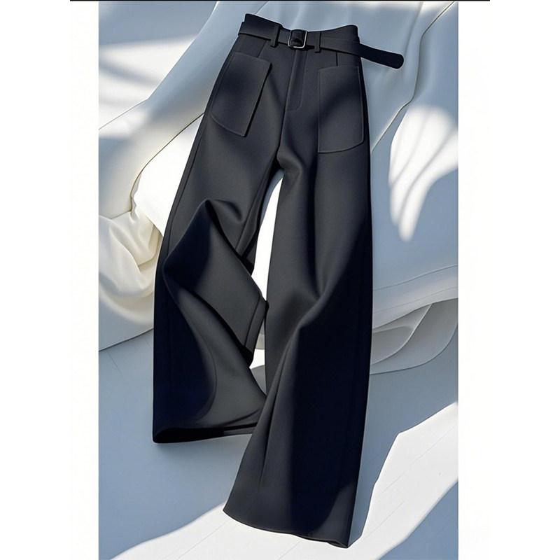 レディース パンツ ストレート 春 カジュアル ファッション 高級感 スタイリッシュ 上品 百搭 普段使い デイリー ボトムス 軽やか コーディネート