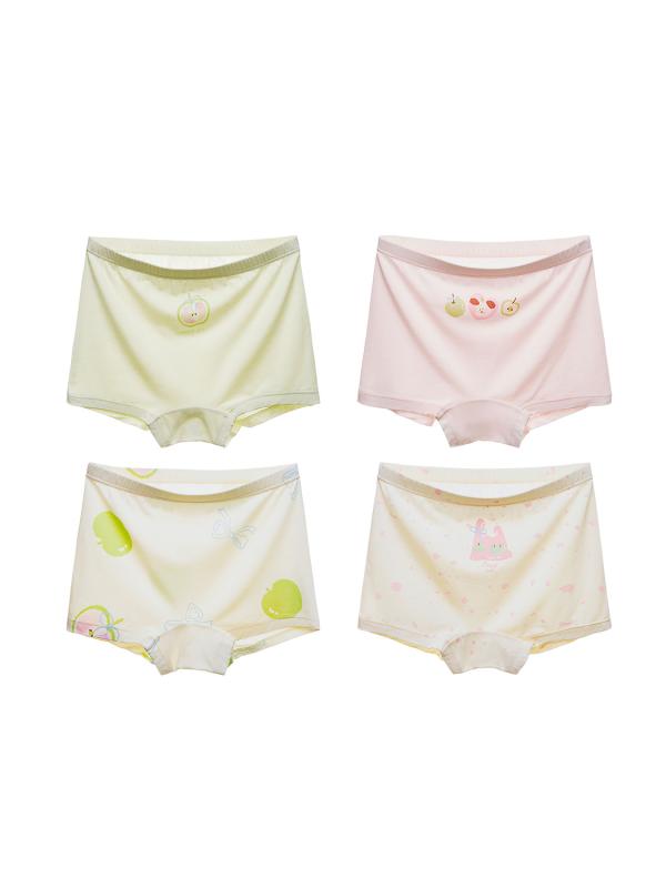ショーツ キッズ 女の子 ボクサーパンツ 抗菌 肌着 下着 再生繊維 接触冷感 吸湿速...