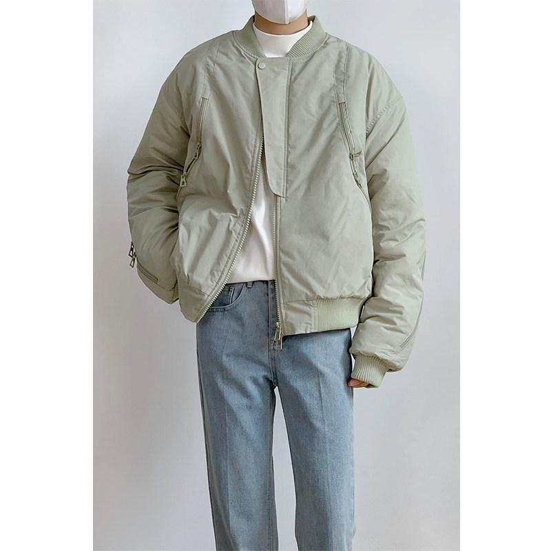 メンズ レディース 冬用 レトロ パイロット ジャケット アウター 厚手 綿素材 野球スタイル カップル 暖か 防寒 ユニセックス