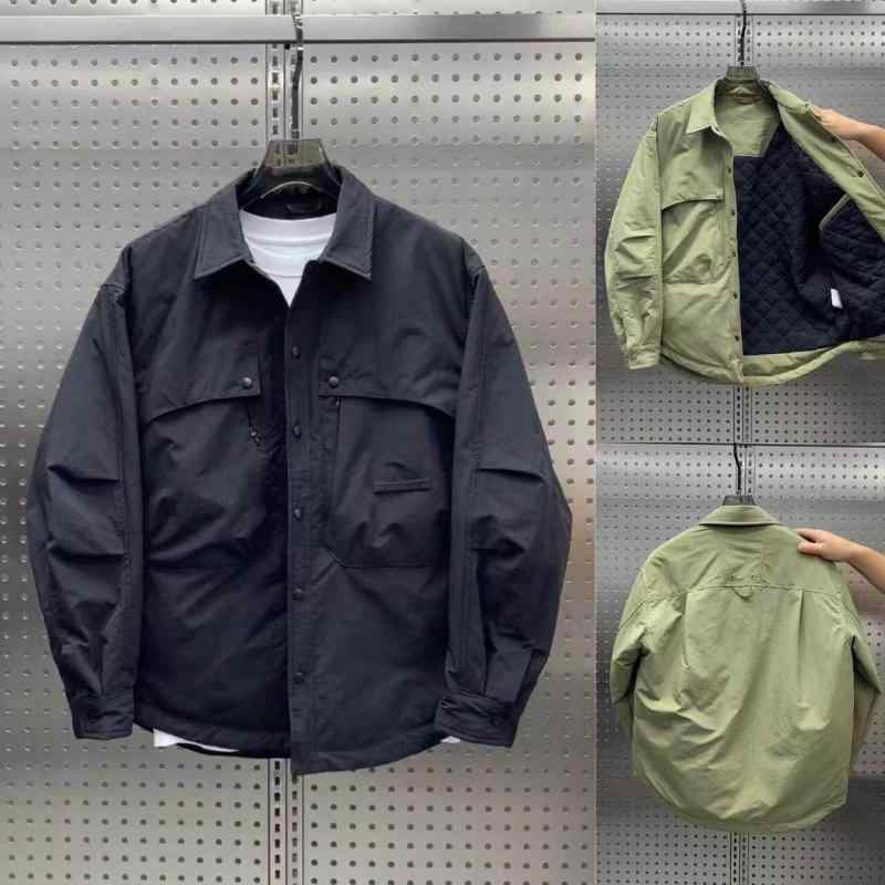 Other - ジャケット メンズ 秋冬 ワーク風 スタンドカラー カジュアル 綿素材 ゆったり 無地 厚手 フィット 暖か 普段使い ストリートスタイル