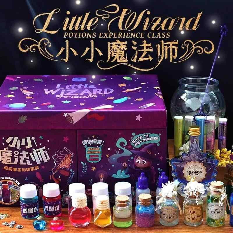 科学実験キット 女の子 小さい魔法使い 薬水 DIY 教育玩具 創造力 発達支援 家庭用 室内遊び 安全素材 カラフル 楽しい実験セット