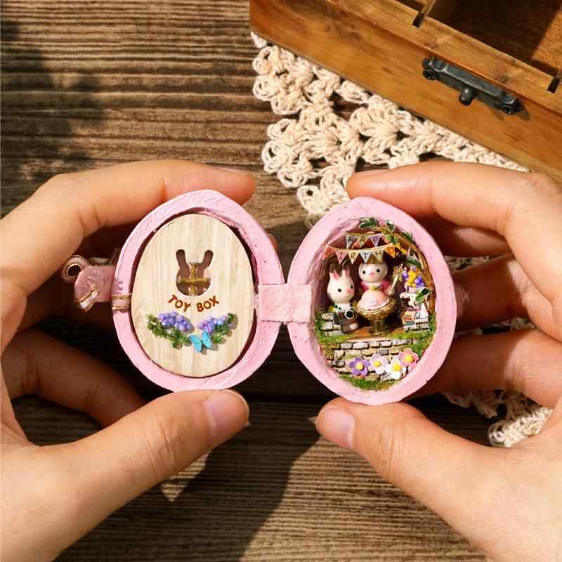 ミニチュア ハウス DIY キット 材料セット アクセサリー 縮小 シーン 模型 ドールハウス 組み立て 趣味用 木製 風小屋 室内 ディスプレイ 収納 ケース 対応 細部 再現 初心者 向け 完成品 サイズ 小型