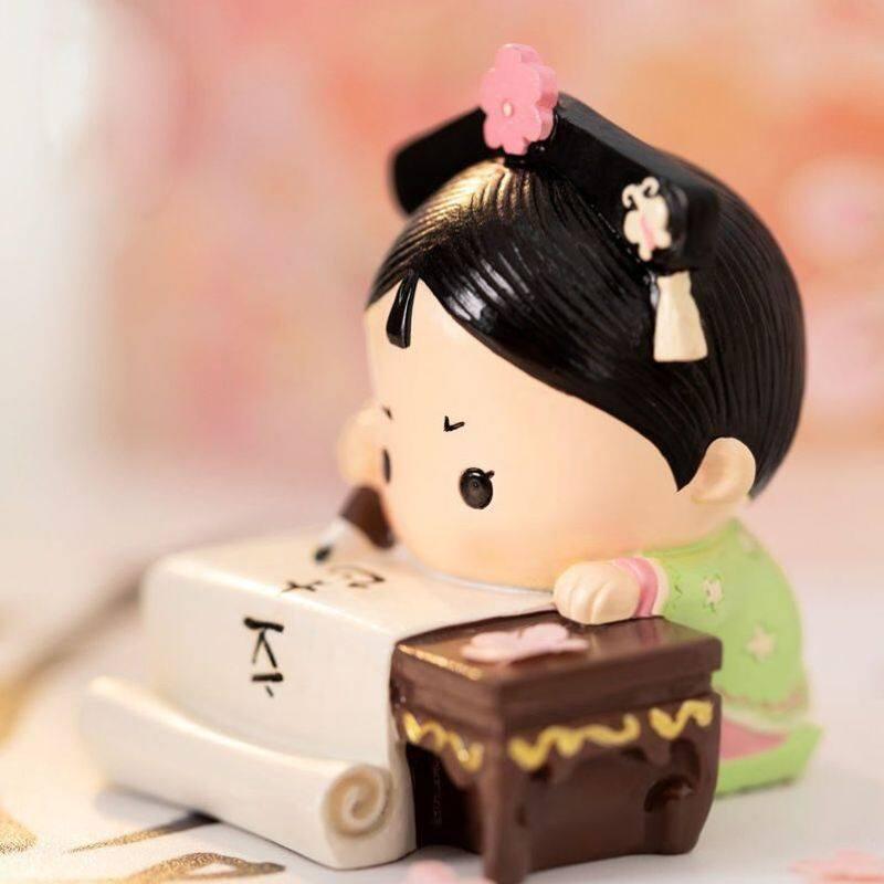 樹脂 フィギュア かわいい 女の子 日常 シーン 読書 食事 インテリア 置物 車載 デスク 飾り プレゼント ギフト コンパクト サイズ