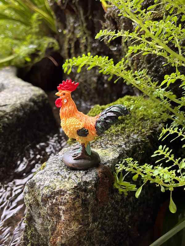 鶏 親子 樹脂 ミニ 置物 動物 フィギュア 多肉植物 装飾 ミニ景観 インテリア 卓上 飾り ユニーク