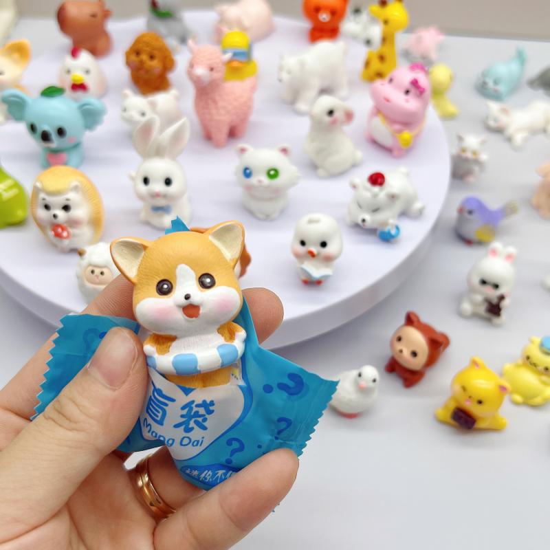 キッズ ぬいぐるみ ミニ 小動物 ブラインドバッグ かわいい カートゥーン フィギュア 動物 コレクション 飾り物 子供 おもちゃ 柔らかい 素材 遊び道具