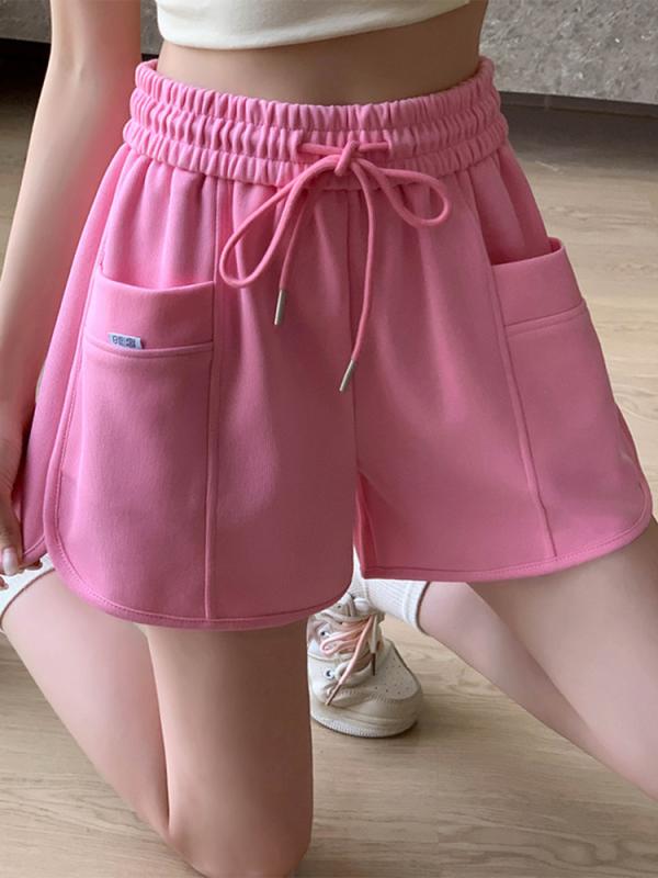 レディース 夏 ピンク ハイウエスト ワイドレッグパンツ Aライン ゆったり 薄手 ショート丈 カジュアル 普段使い スポーツ スリム シルエット 軽量 伸縮性・対象年齢: 18-24歳・サイズ展開: S.M.L.XL.2XL・韓国・ウエスト: 高腰・要素: ポケット・カラー展開: ホワイト.グレー.ブラック.グリーン.ピンク・厚み: 薄手・スタイル詳細: 紐・丈: 5分丈・パンツ形状: ワイドレッグ・主な素材: ポリエステル100%