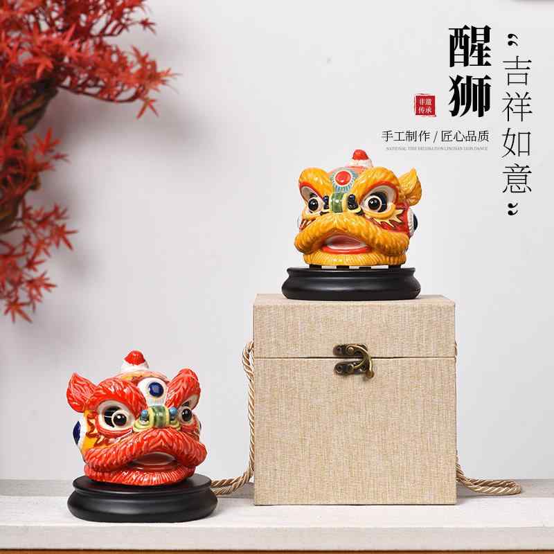 楽天市場】獅子頭（工芸品・民芸品｜アート・美術品・骨董品・民芸品