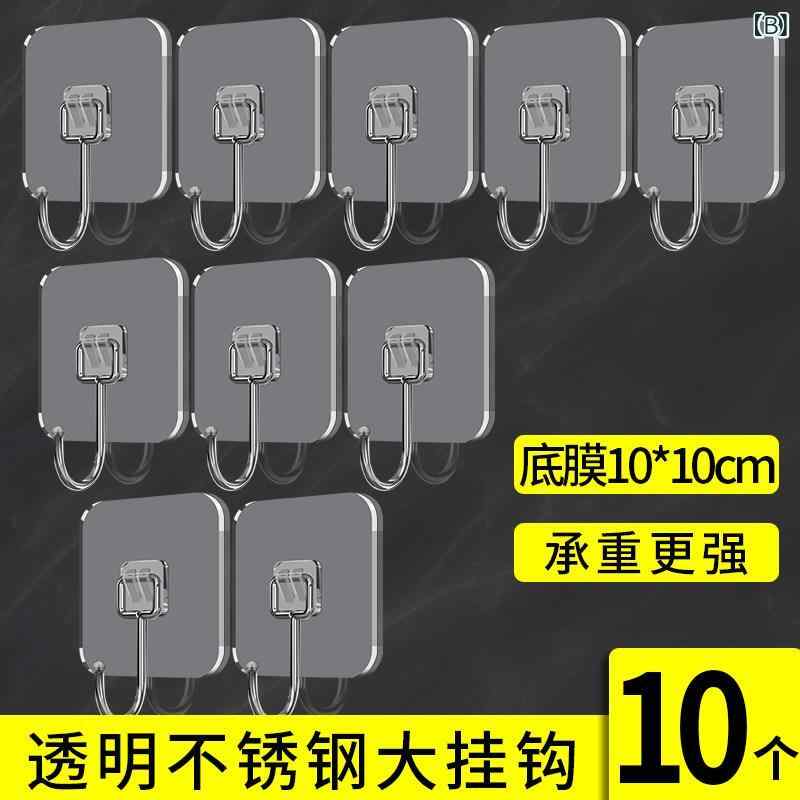 リバーパディの壁掛けフック 強力粘着 重物用 耐久性 大型 収納 キッチン バスルーム 簡単取り付け 両面テープ式 強力接着 室内用｜アングル2