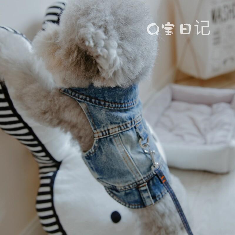 戲服 - ペット服 小型犬猫用 春夏 デニム ベスト ヨークシャーテリア ビションフレーズ シュナウザー ポメラニアン 軽量 快適 通気性 吸湿速乾 普段使い