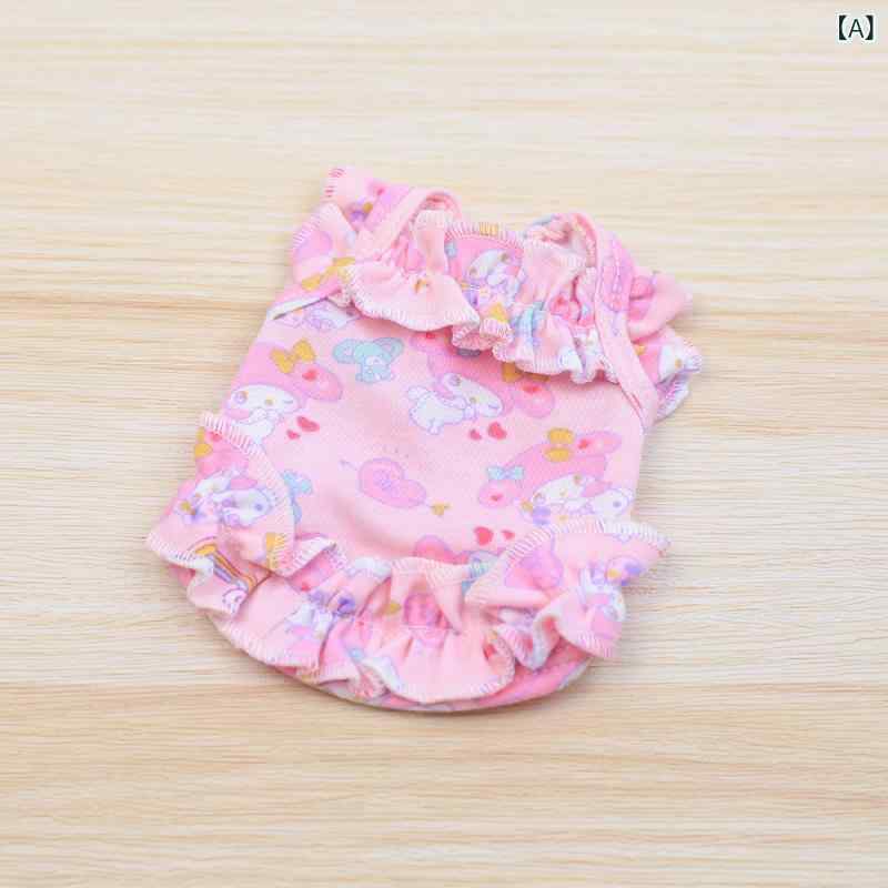 新生児犬用 春夏 薄手 吊り帯 ベスト テディ ミルク猫 ウサギ 花柄 レース かわいい ペット服 軽量 通気性 柔らかい素材 室内着 外出着