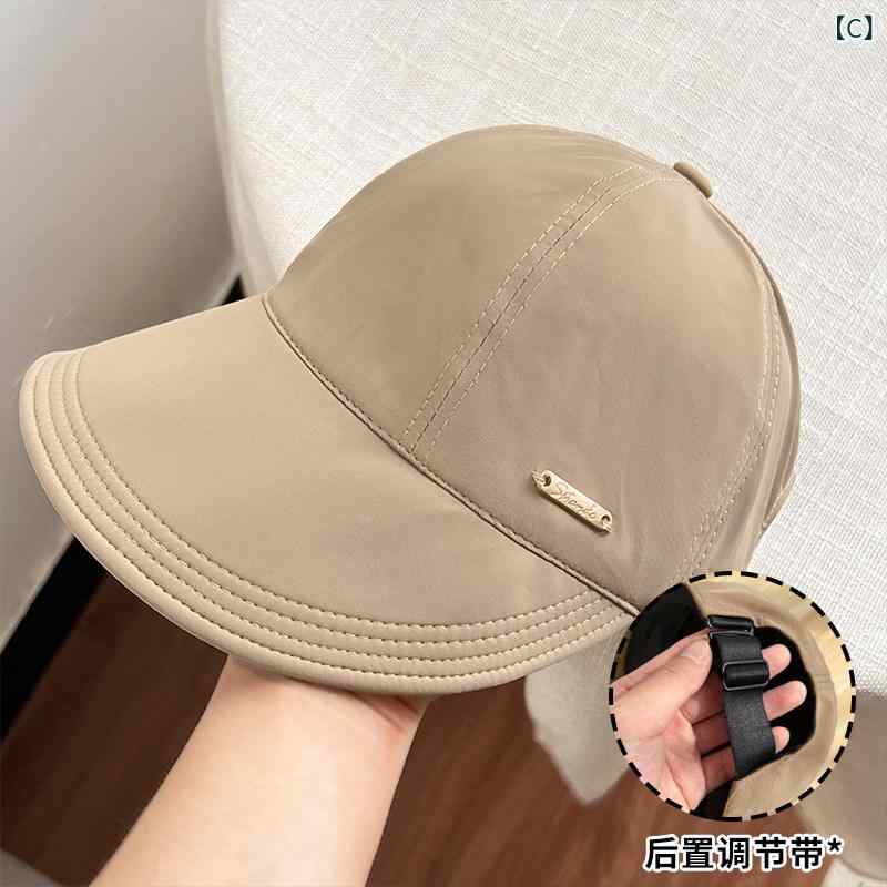 帽子 レディース 秋冬 UVカット フィッシャーマンハット ダックビル ゆったりサイ...