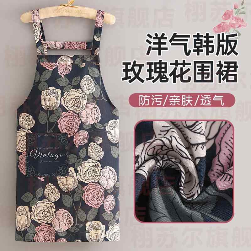 Sommelier Aprons - エプロン キッチン用 家用 防汚 耐摩耗 キャンバス素材 調理用 日常使い おしゃれ 韓国 腰巻き シンプル 軽量 丈夫