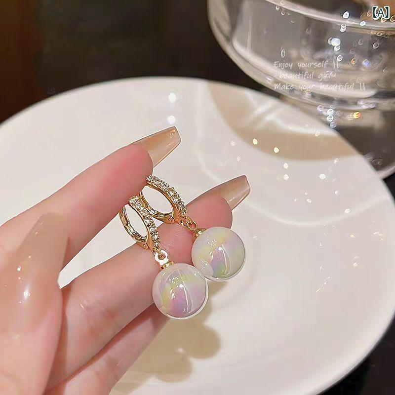 Opal - ピアス イヤリング 女性用 かわいい 軽量 百搭 ユニーク 耳飾り シンプル アクセサリー 日常使い ファッション アクセント ゴールド調 シルバー調 軽やか 洗練 モダン スタイリッシュ