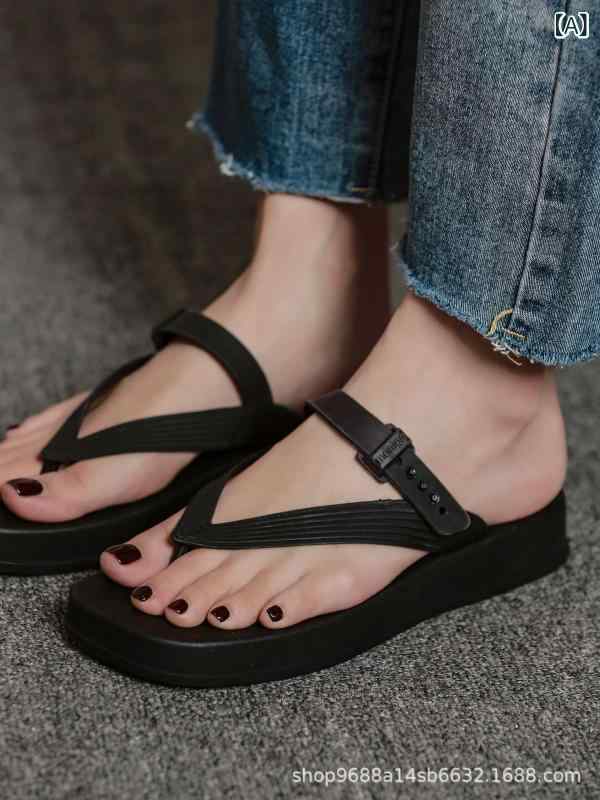 サンダル 女性用 厚底 透気性 夏 ビーチ 外履き ヒール コルク 軽量 吸湿速乾 クッション性 カジュアル ブラック ピンク系 アイボリー 普段使い アウトドア