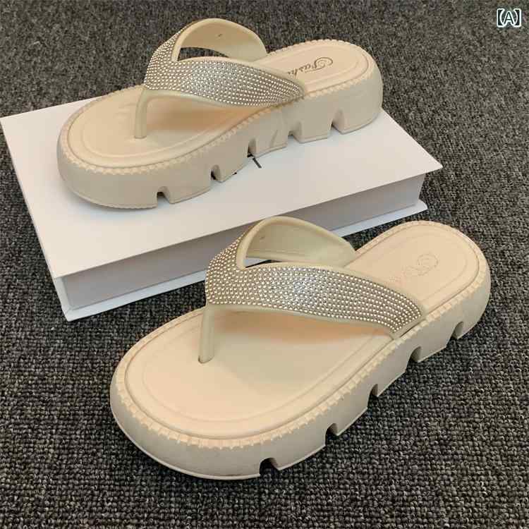 サンダル 女性用 夏 厚底 ストラップ フランス かわいい ファッション 防滑 ビーチ 軽量 吸湿速乾 クッション性 ブラウン系 アイボリー ピンク ビッグシルエット 通勤 普段使い アウトドア