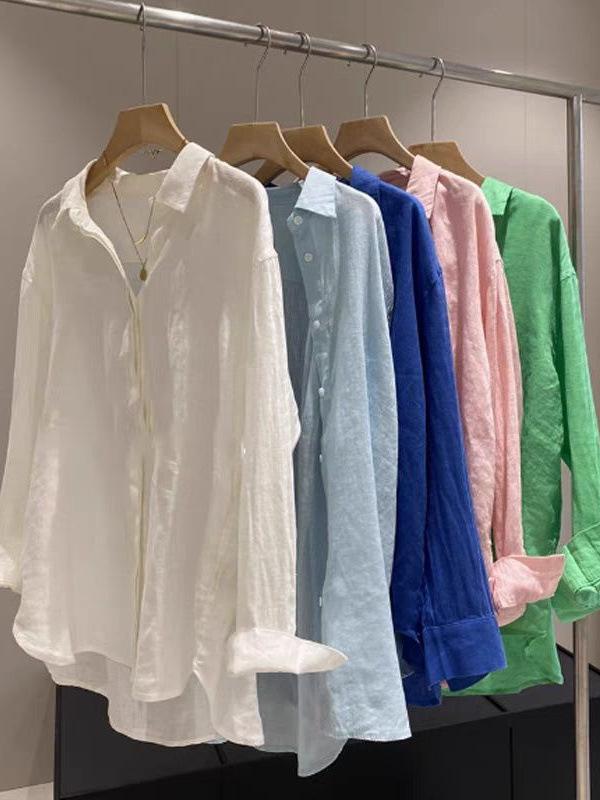 ワンピース レディース 夏用 薄手 ゆったり 気質 高級感 コットンリネン シャツ 防晒 トップス ライト フレンチスタイル ナチュラル アイボリー 白 接触冷感 吸湿速乾 軽量 普段使い 通勤用 部屋着 riverpaddy-11091065 リバーパディ パッケージ画像