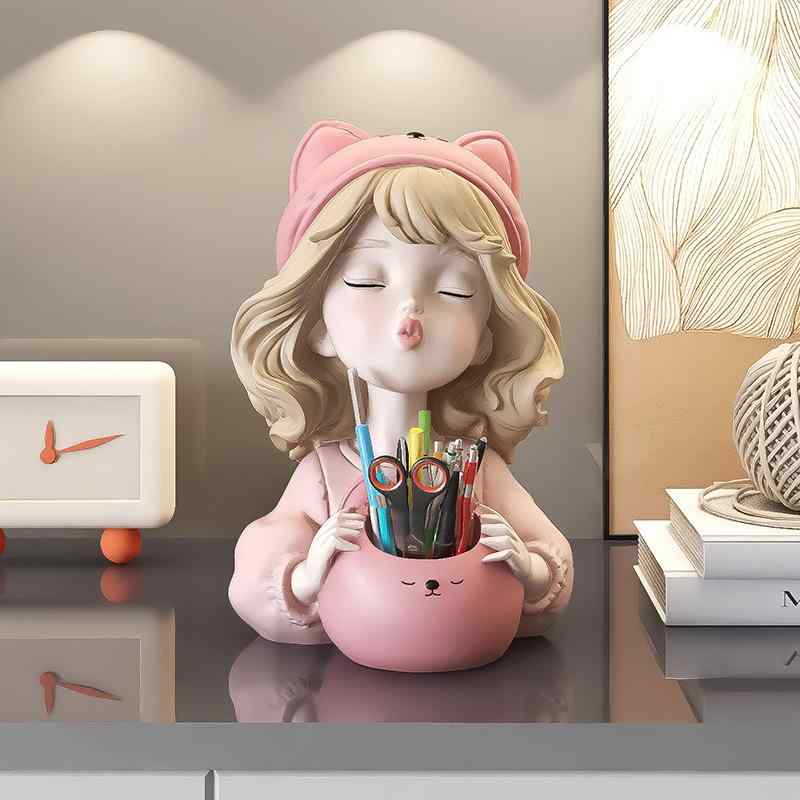 収納ボックス 女の子 収納ケース 小物入れ ペン立て インテリア雑貨 デスク周り 整...