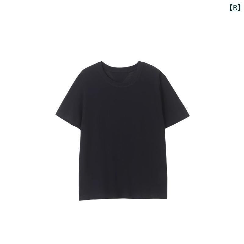 Tシャツ レディース 半袖 トップス カットソー リネン 麻 混紡 ゆったり ビッグシルエット 体型カバー カジュアル 無地 シンプル クルーネック 通気性 薄手 透け感 吸湿速乾 涼しい 快適 普段使い 通勤 通学 お出かけ 着痩せ 大きいサイズ 二の riverpaddy-11544058 リバーパディ サンプル画像3