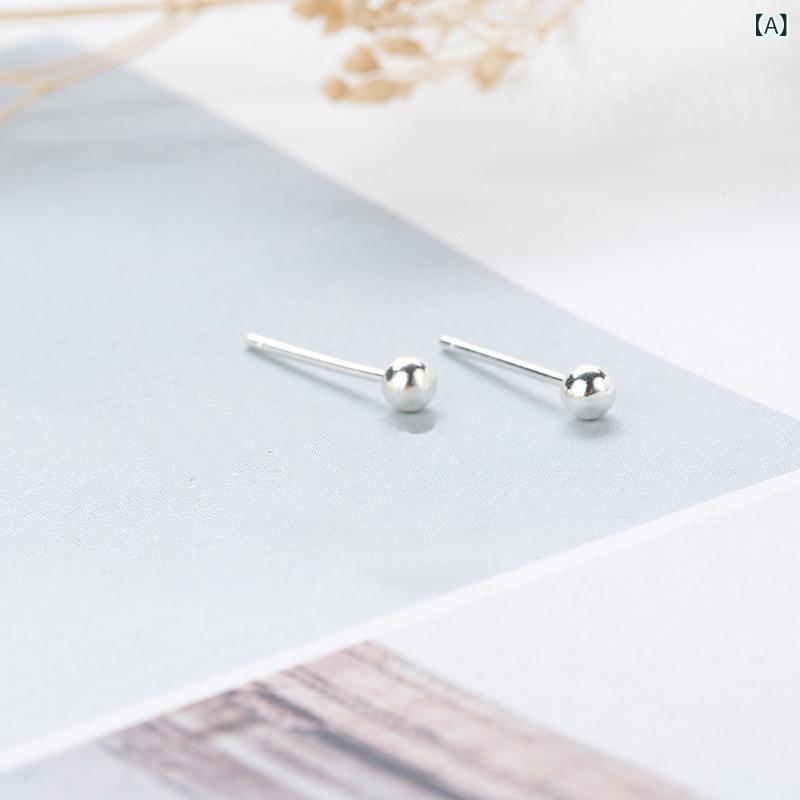Jewelry, Accessories - ピアス 女性用 シルバー クリア フレッシュ 韓国 イヤリング 学生向け アクセサリー かわいい デイリー 軽量 シンプル デザイン シルバー メッキ 加工