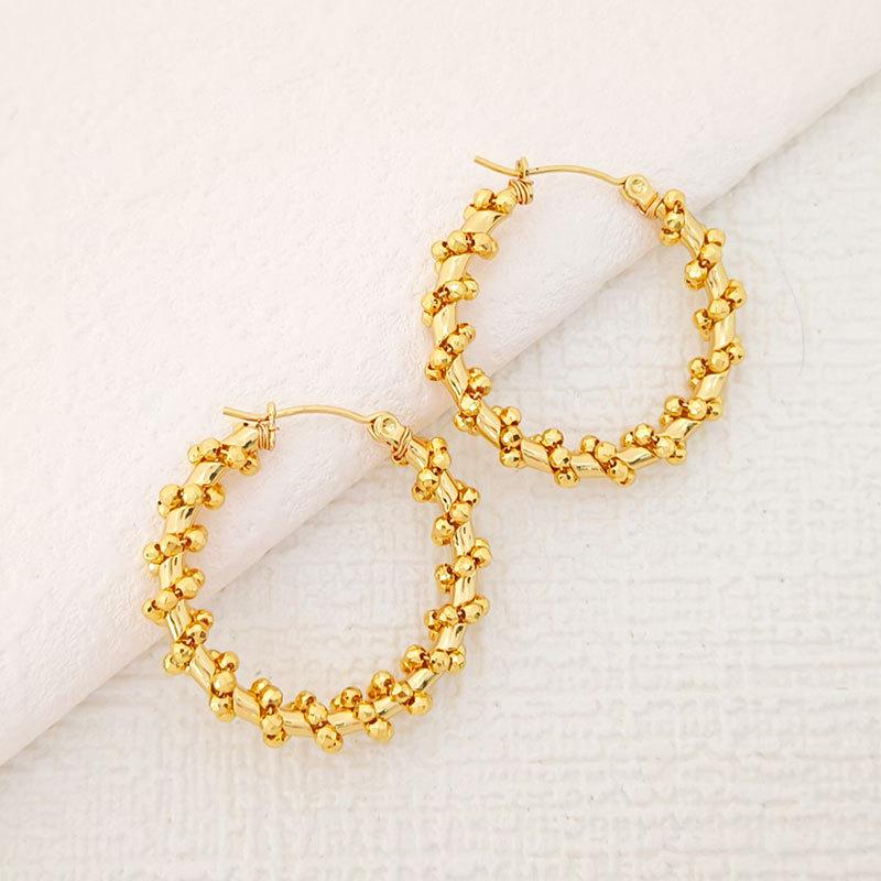 乐天商城 - ピアス イヤリング 女性用 金色 ステンレス ホワイトゴールド 高級感 ビーズ アクセサリー シンプル 華やか 普段使い ギフト 軽量 耐久性 洗練 シルバー ゴールド 華奢 モダン