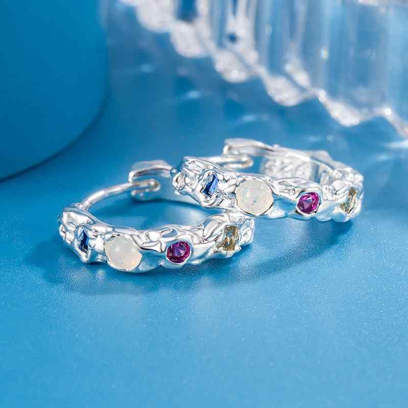 乐天商城 - ピアス イヤリング 女性用 冷淡 ファッション 軽量 高級感 ジルコニア 虹色 欧泊 百搭 耳飾り かわいい 普段使い アクセサリー シンプル ゴールド調 シルバー調