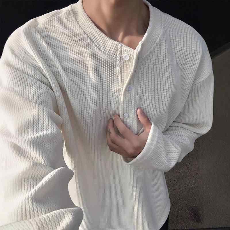 Garments - メンズ 長袖 Tシャツ 春夏 トップス 高級感 レイヤード インナー 肌触り フィット コットン 混紡 軽量 通勤 普段使い 吸湿速乾 カジュアル スタイル ブラック グレー ネイビー