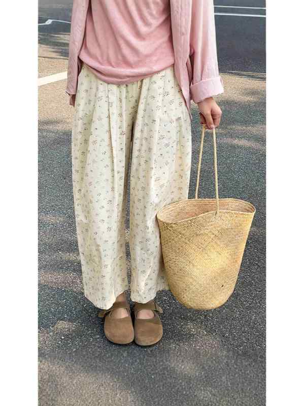 パンツ レディース マタニティ ストレート ズボン 水玉 ドット柄 バルーンパンツ ゆったり 大きいサイズ 体型カバー ワイドパンツ カジュアルパンツ ウエスト調節 紐付き 部屋着 通勤用 普段使い 伸縮性 軽量 動きやすい ママ用 プラスサイズ 春秋
