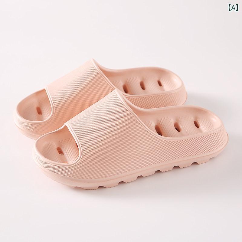 Holly'S Sole - サンダル メンズ 浴室用 シャワー 滑り止め 速乾 防臭 排水孔付き 足汗防止 水溜まりなし 夏用 軽量 快適 室内履き