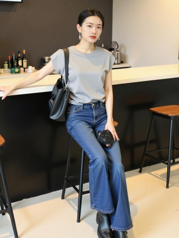 Tシャツ 女性用 夏用 接触冷感 滑らかな再生繊維 収腰 短袖 ゆったりトップス 普段使い 百搭 スリムシルエット プリーツ ニット 軽量 吸湿速乾 伸縮性 ブラック ホワイト グレー カジュアルスタイル