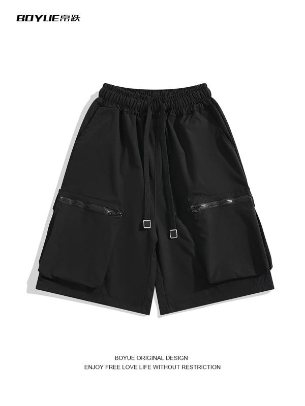 樂天商城 - ショートパンツ メンズ 立体ポケット 工装 スタイル アメリカン 夏用 シンプル ジッパー カジュアル ストリート 普段使い 軽量 快適 吸湿速乾