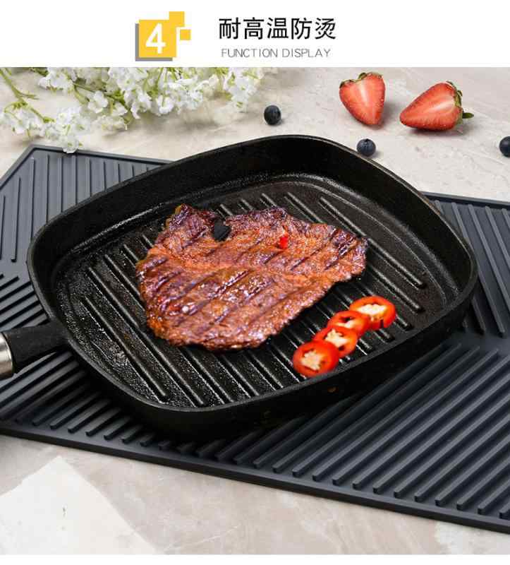 水切りマット シリコン 大型 キッチン用 食器乾燥 ボウル皿 排水 シンク保護 テーブル収納 洗いやすい 滑り止め 柔軟 耐久 抗菌 収納便利