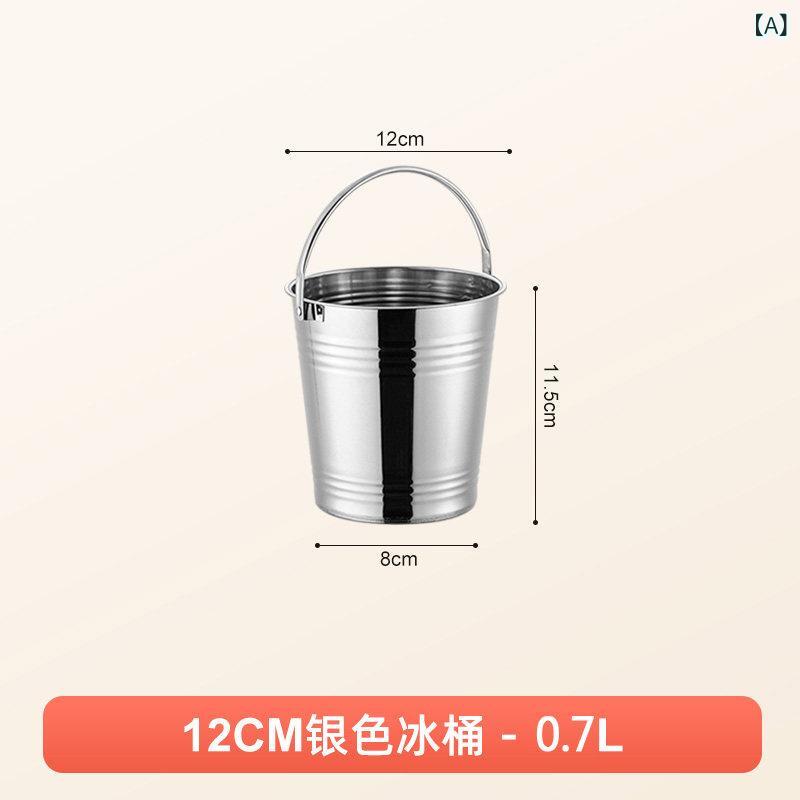アイスバケツ ステンレス 厚手 商用 バー用 ワイン シャンパン ビール ミルクティー 氷入れ 耐久性 業務用 クーラーバケツ