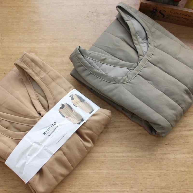 エプロン 秋冬 保暖 ゆったり シンプル 背心式 防汚 リバーシブル 家庭用 キッチン用 暖か 防汚加工 肩紐式 ゆったりシルエット 日常使い