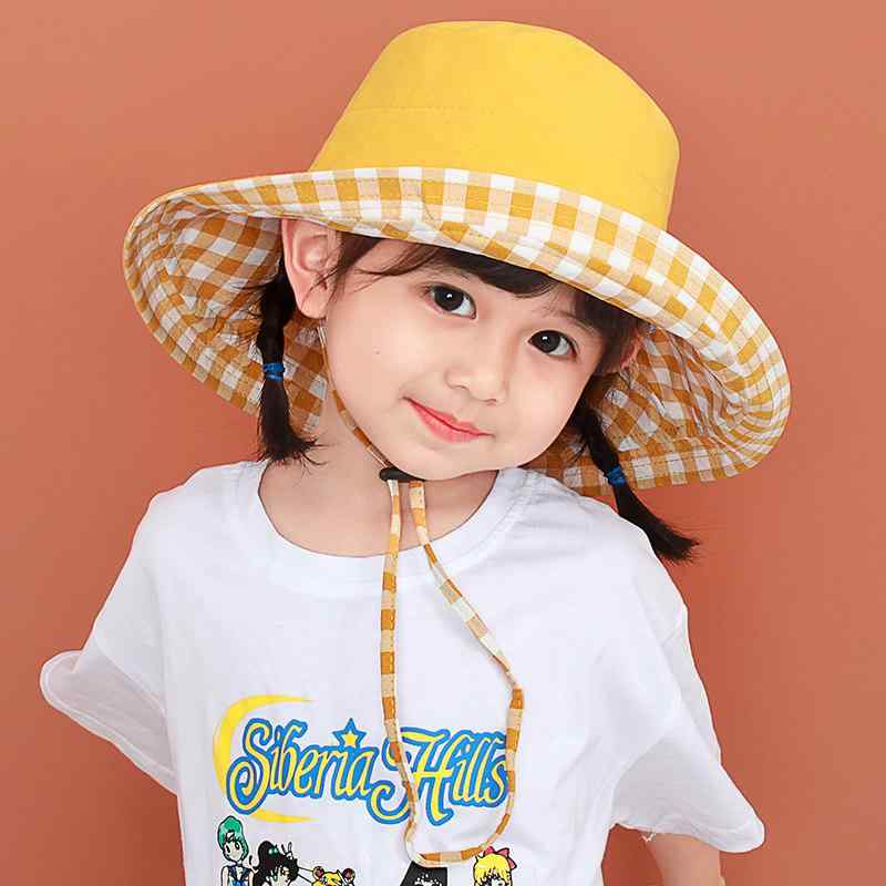 Hat - 男の子 子供帽子 フィッシャーマンハット UVカット 日よけ帽 広いつば 春夏用 軽量 綿素材 屋外遊び ベビー対応