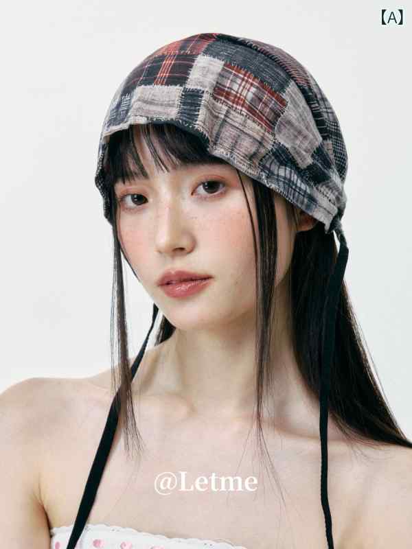 リバーパディのヘッドスカーフ 女性用 夏 薄手 通気性 廃土風 ファッション 包頭帽子 小顔効果 セットオン帽子 軽量 吸湿速乾 ストリート カジュアル 普段使い アウトドア｜アングル2