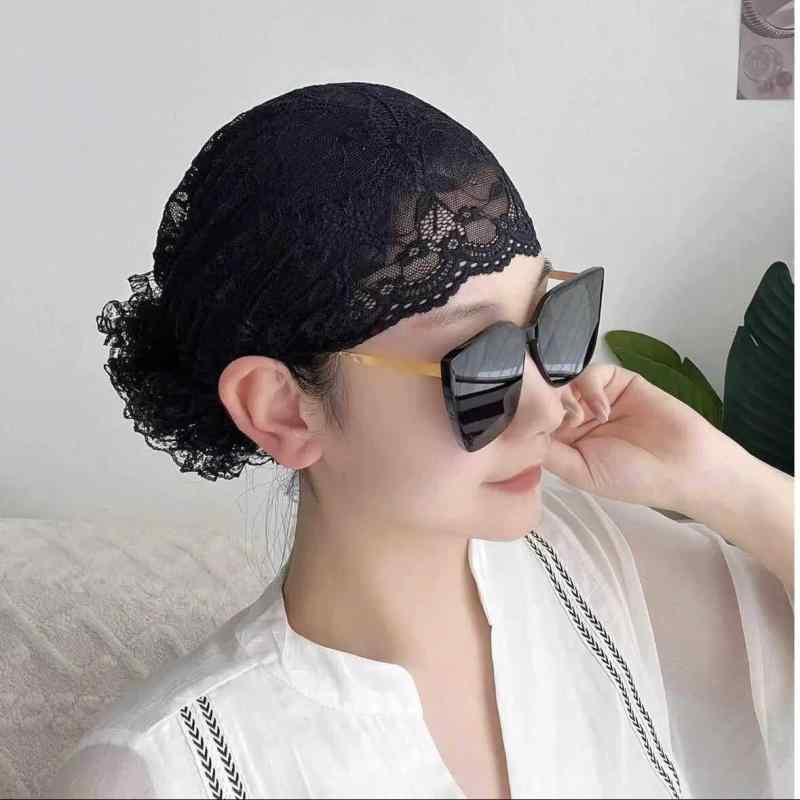 夏 レディース 薄手 レース 花巻き ヘッドスカーフ 大花柄 髪まとめ ヘアカバー ファッション アクセサリー 涼しい スタイリッシュ