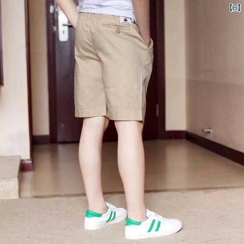 リバーパディのゴルフ ショートパンツ 男の子 夏用 カジュアル 5分丈 膝上丈 スポーツ 運動 レジャー 子供服 ボーイズ ウェア 軽量 通気性 吸湿速乾｜アングル2