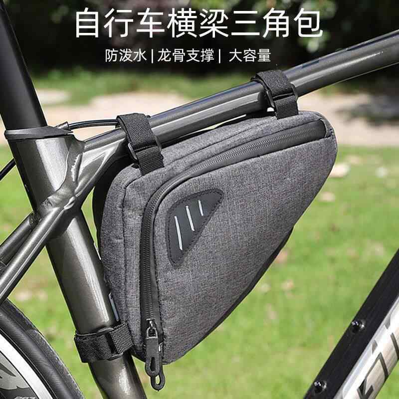 Wear - 自転車 フレームバッグ ユニセックス 三角形 反射材 大容量 防水 サイクリング アクセサリー マウンテンバイク 用 横梁 マウント ライディング バッグ 機能的 収納