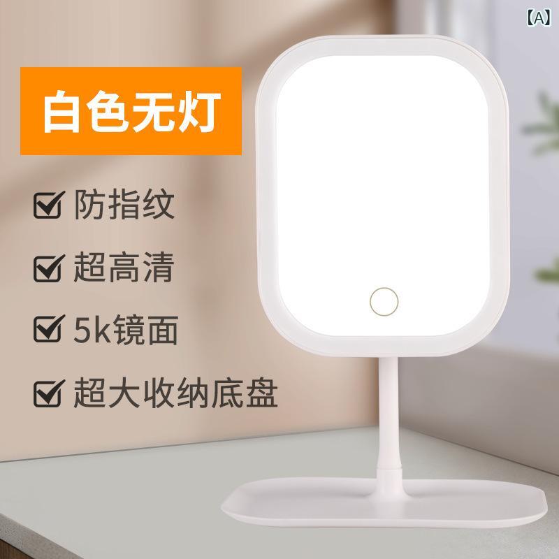 LED 軽欧 化粧鏡 デスク メイクアップミラー デスクランプ 調光 機能 スタンド タイプ 卓上 ドレッサー ミラー メイク 照明 調整 可能 コンパクト デザイン 女性用 毎日のメイクタイム サポート