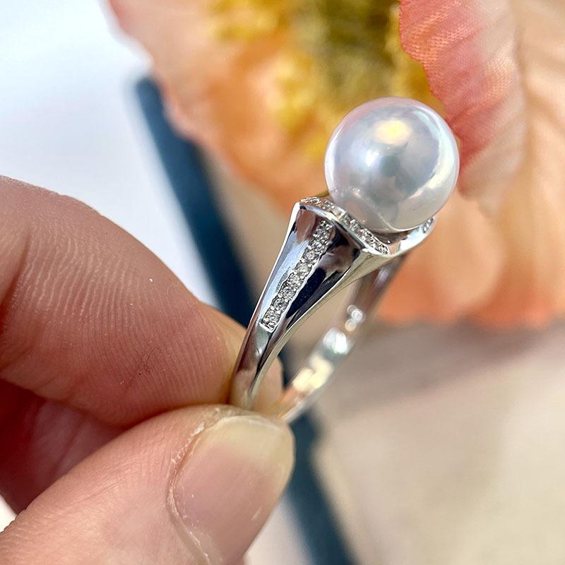 Other , Materials - 指輪 女性用 クラシック 真珠 ジルコニア 軽量 ゴールド加工 高級感 ファッション リング シンプル デザイン 普段使い シルバー アクセサリー 華奢 指輪 ジュエリー 通勤 ギフト かわいい デイリー スタイリッシュ モダン アクセント