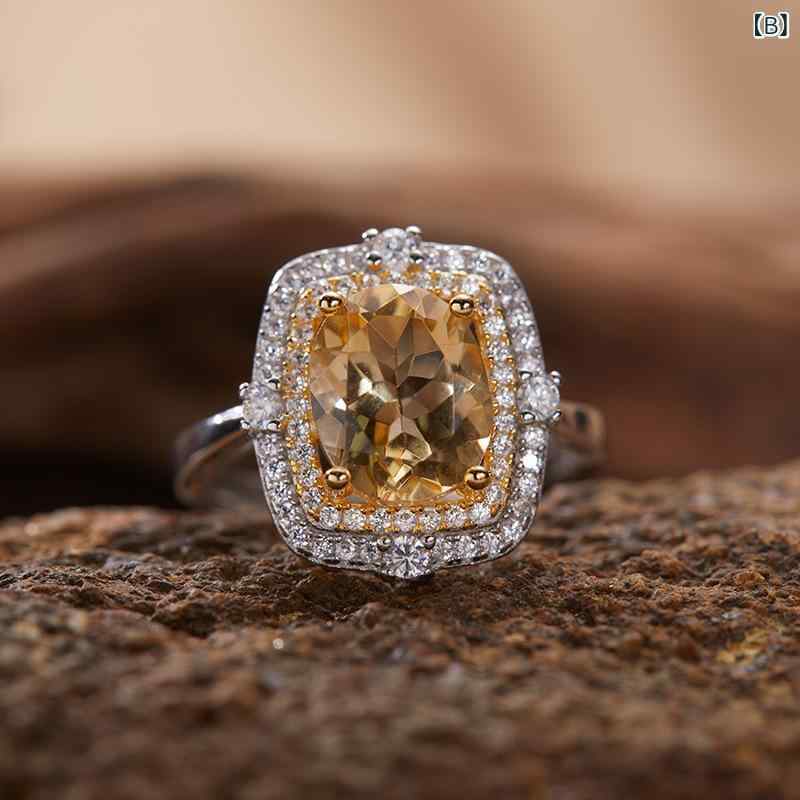 指輪 女性用 S925 純銀 18K ゴールド 天然 石 軽量 高級感 食指 リング エネルギー ジュエリー かわいい デザイン 日常使い アクセサリー ピンキーポイント 宝石 細身 シルバー ゴールド 輝き スタイリッシュ riverpaddy-11156453 リバーパディ サンプル画像3