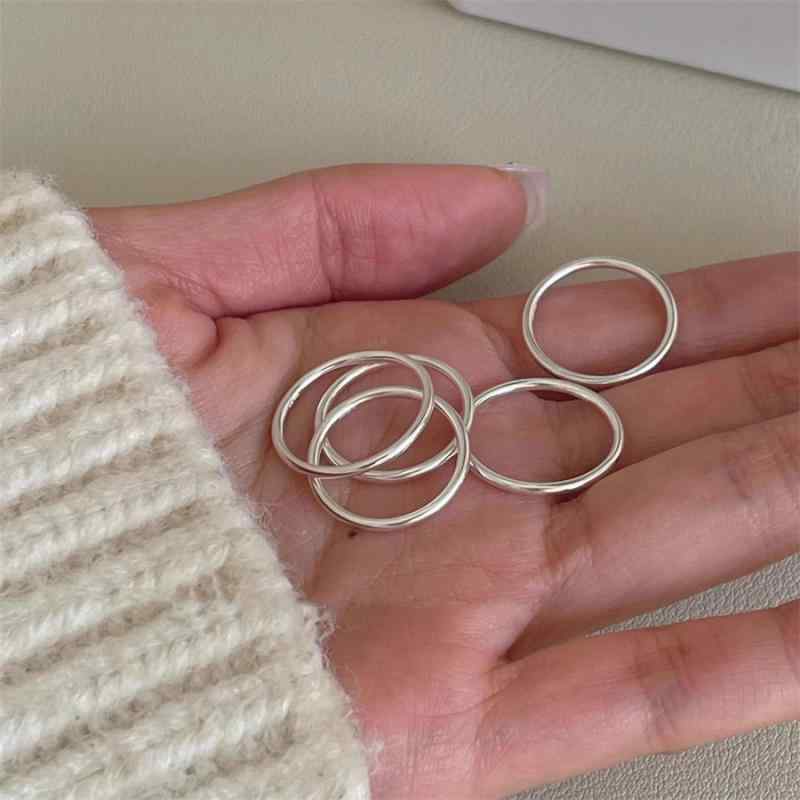 指輪 女性用 極シンプル デザイン ファッション ミニマリスト スタイリッシュ 汎用...