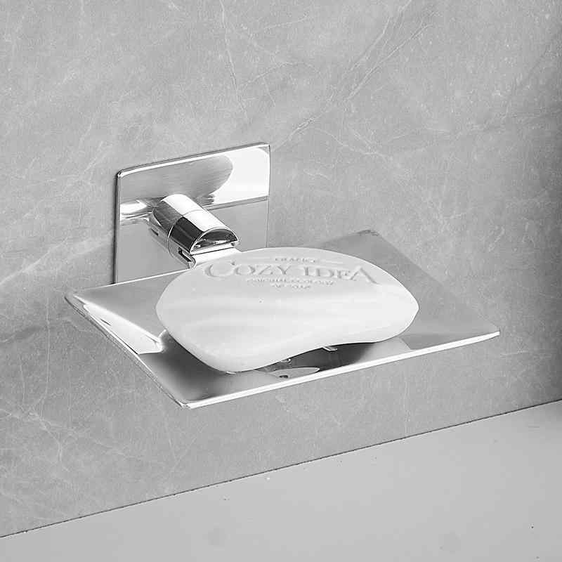 Other - バスルーム ソープディッシュ ステンレス製 壁掛け式 排水機能 衛生置物 かわいいデザイン 軽量 耐久性 キッチン対応 シンプルスタイル ピンク系 アイボリー ブラック