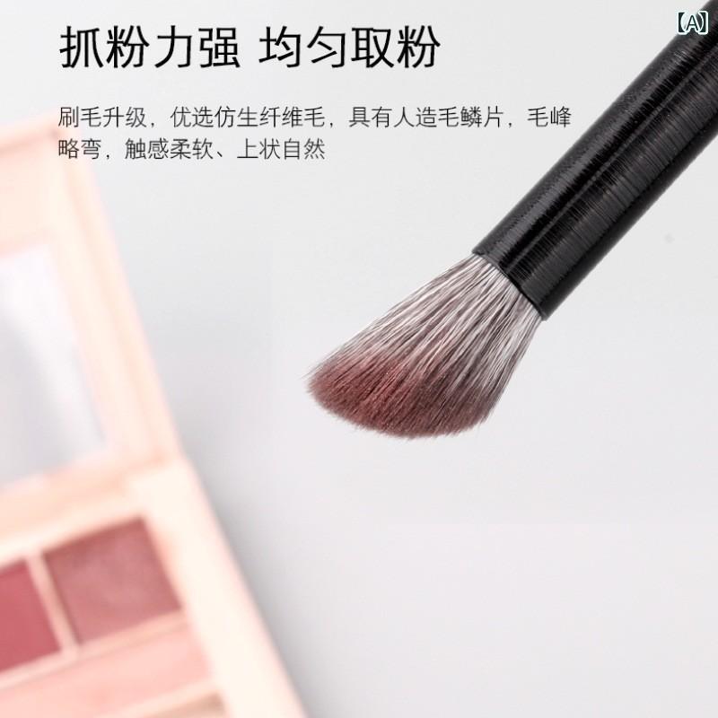 Other - メイクブラシ 鼻影 フェイスシェーディング グレー ラットヘア シングル ソフト ブラシ メイクアップ ツール シェーディングブラシ 鼻筋形成 フェイスコントゥア コスメブラシ メイク小物 細部仕上げ 自然仕上げ ハイライト シェード ブラシ メイクアク