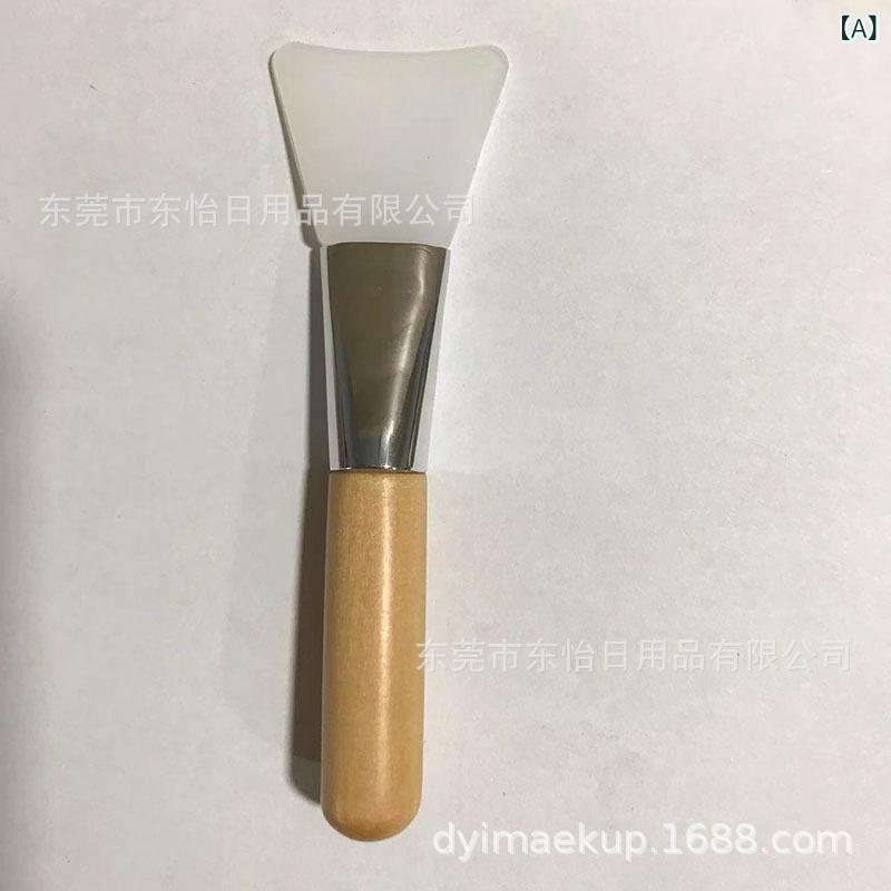 Other - メイクブラシ フェイシャルマスク用 シリコンソフトヘッド DIY塗抹 携帯タイプ 柔らかブラシ 肌触り良い 初心者向け メイクツール コスメブラシ フェイスケア