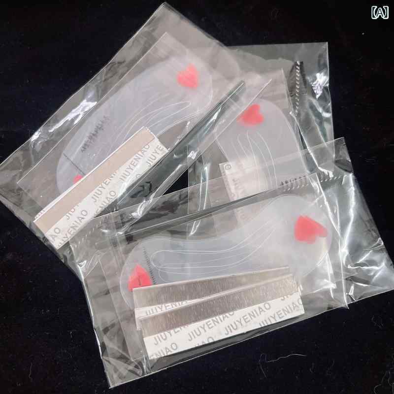Other - 眉毛 メイク ツール セット 眉毛用 剃刀 2本 眉毛スタンプ 眉毛ブラシ 化粧道具 眉毛シェーバー 眉毛スタイリング フェイスメイク 眉毛カット 精密設計 日常メイク 眉毛整え メイクアップアクセサリー