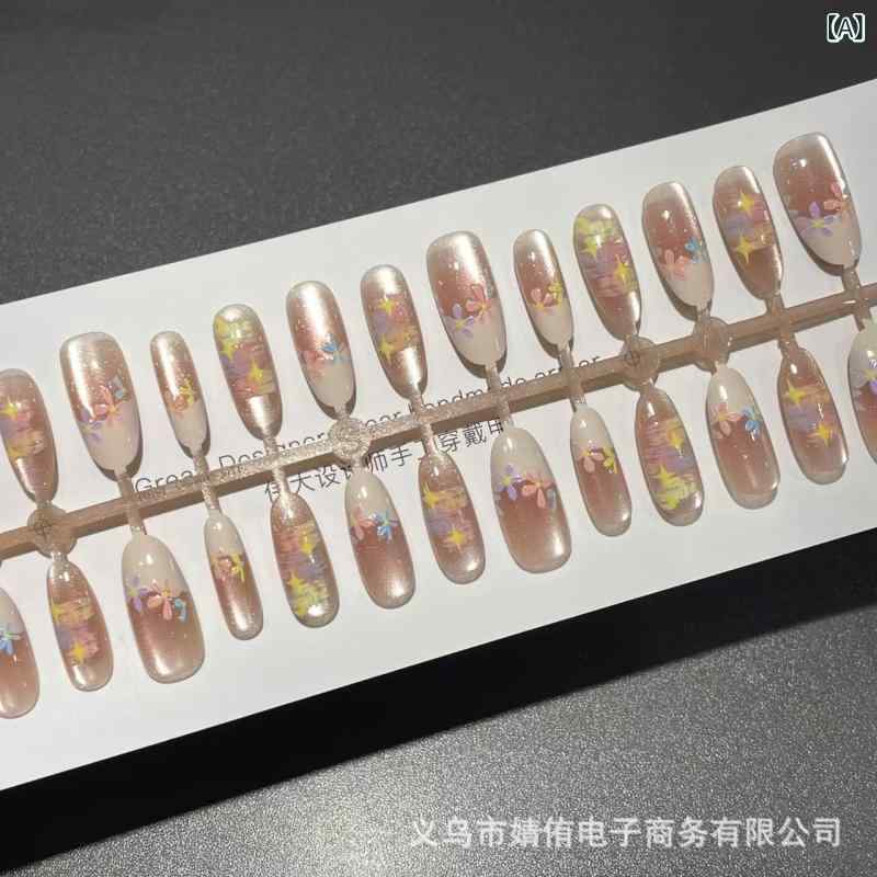 樂天商城 - ネイルチップ モネガーデン 油絵 欲スタイル かわいい 春夏 楕円形 女性用 軽量 再生繊維 接触冷感 ピンク系 花柄 アート ファッション 日常使い 指先装飾 スタイリッシュ ナチュラル