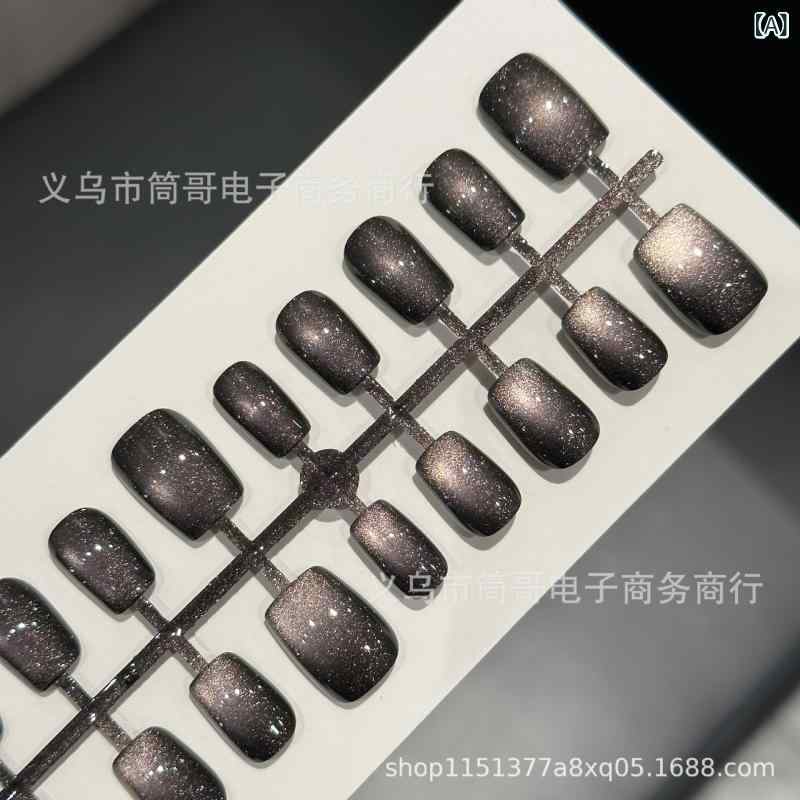 メンズ 指輪 猫目ストーン ピンク系 フラッシュ加工 装着式 ネイルチップ フェイクネイル 30ピース サイズ分対応 ステッカー かわいい 軽量 伸縮性 日常使い